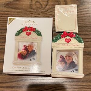 Hallmark Christmas Picture Frame Accents in Red and Green